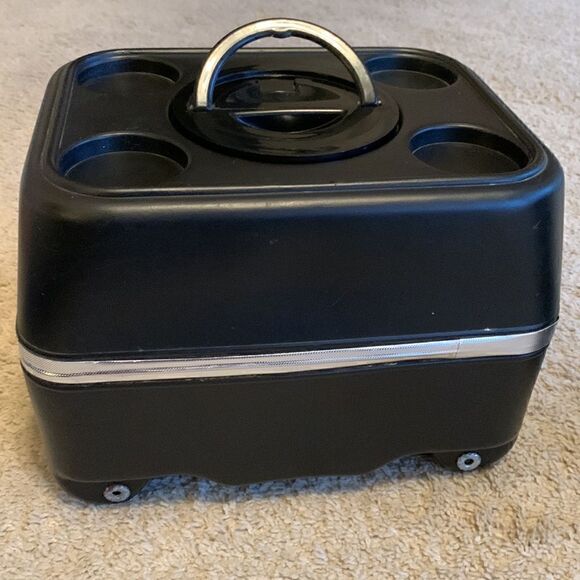 Vintage Console Thermos “Humper” Black travel Cooler Roadtrip Made in USA - Picture 2 of 8